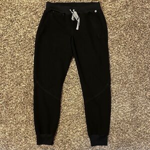 Figs Black Jogger Scrubs Size Small